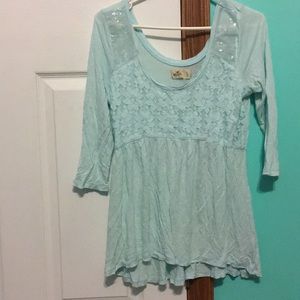 Mint green Hollister shirt